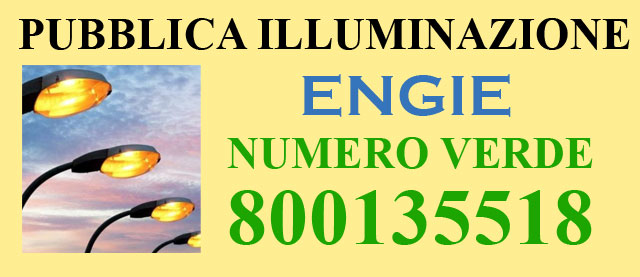 N. Verde ENGIE per Pubb. Illuminazione: 800135518